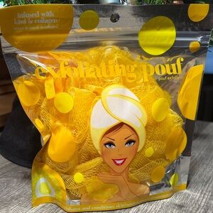 🫟5 for $25🫟 Spa Savvy Bright Yellow Exfoliating Pouf